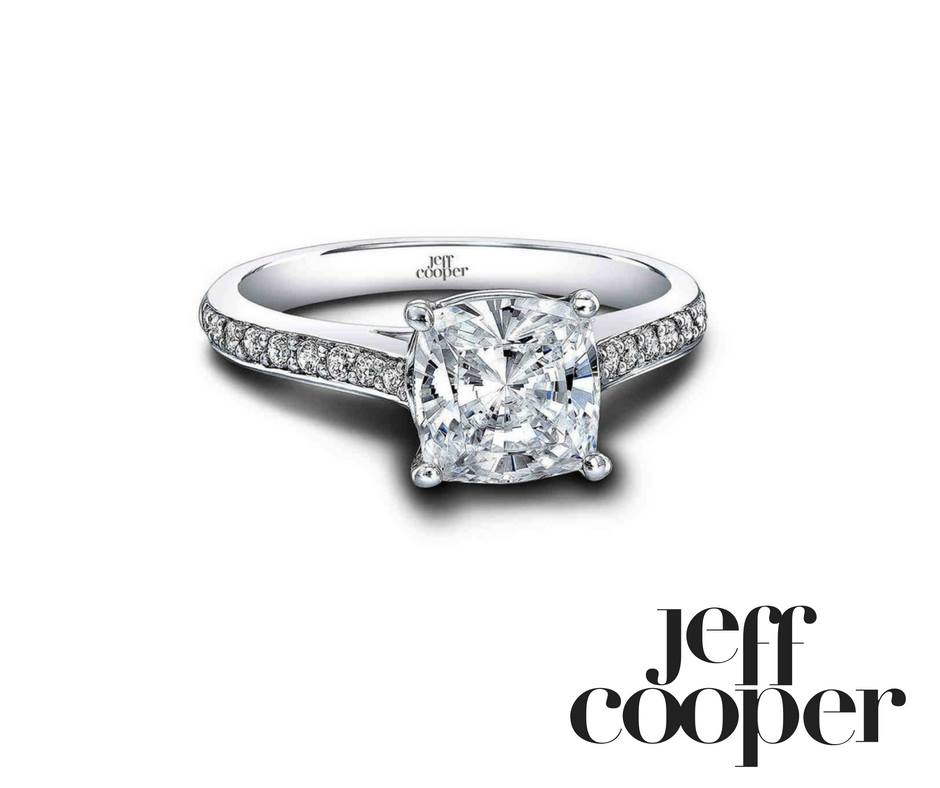 cushion cut engagement ring - jeff cooper