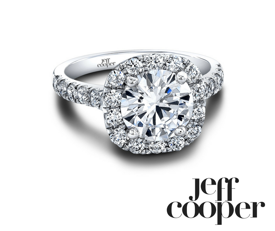 Jeff Cooper Channel Set Diamond Engagement Ring